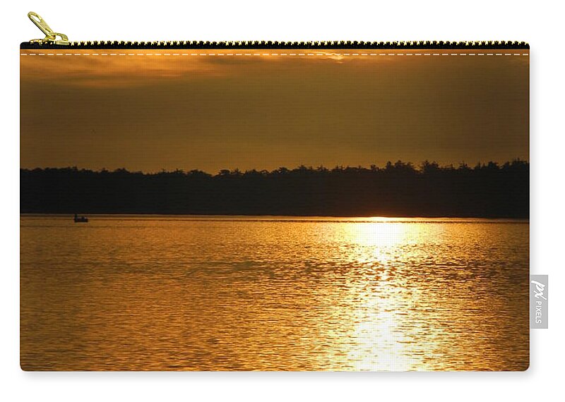 Netarts Bay Zip Pouch featuring the photograph Golden Bay by Gallery Of Hope 
