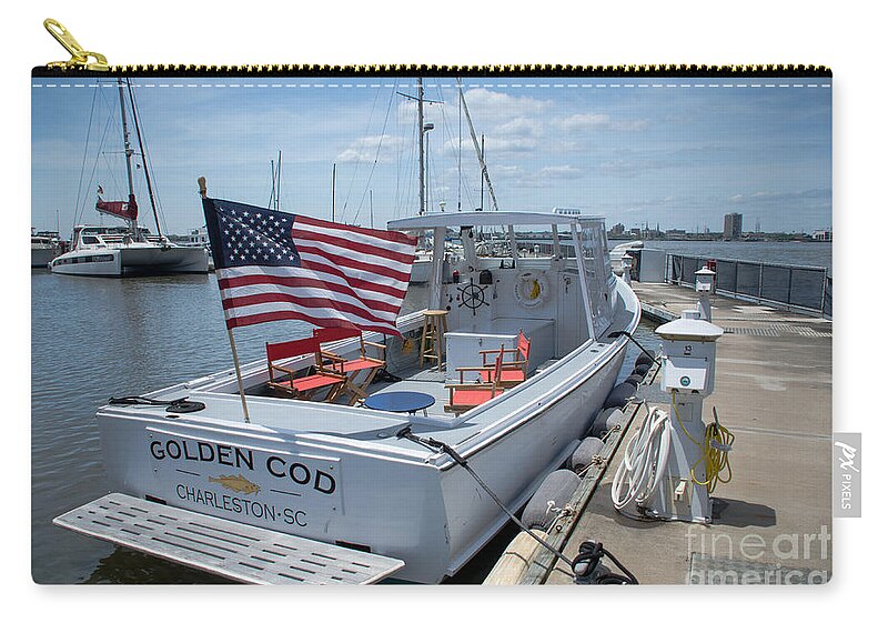 Golden Cod Zip Pouch featuring the photograph Golden Cod by Dale Powell