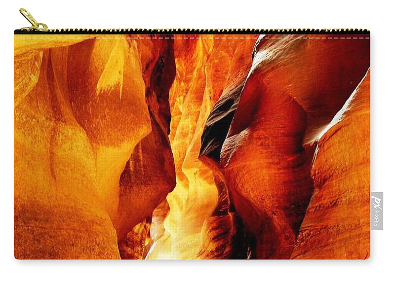 Light Zip Pouch featuring the photograph Golden Light by Tranquil Light Photography