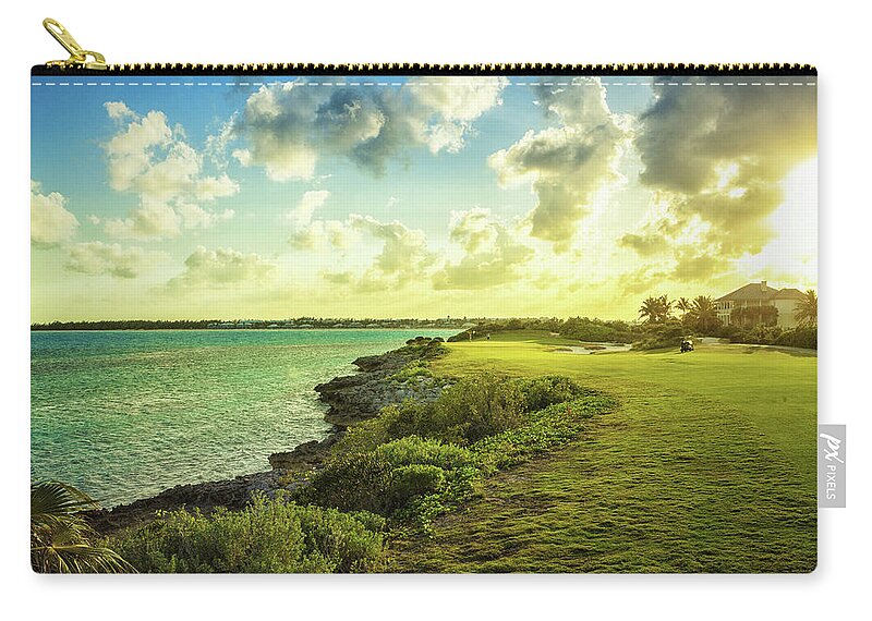 Scenics Carry-all Pouch featuring the photograph Golf Course by Chang