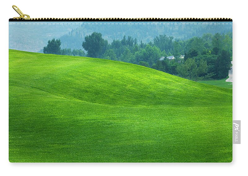 Scenics Zip Pouch featuring the photograph Golf Course by Ithinksky