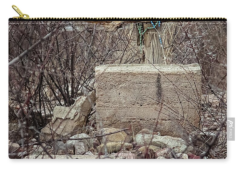 Grave Zip Pouch featuring the photograph Gone But Not Forgotten by Al Andersen