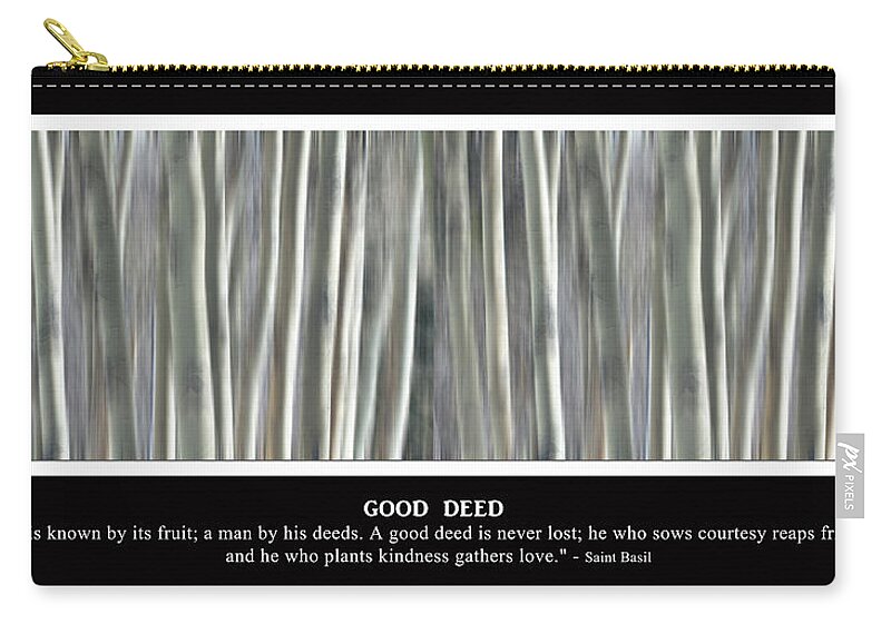 Good Deed Zip Pouch featuring the photograph Good Deed by James BO Insogna