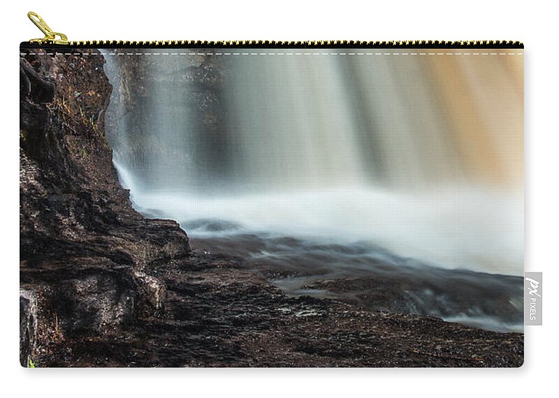 Gooseberry Falls Zip Pouch featuring the photograph Gooseberry Falls by Joan Wallner