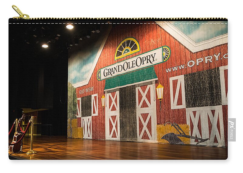 Nashville Zip Pouch featuring the photograph Ryman Grand Ole Opry by Glenn DiPaola