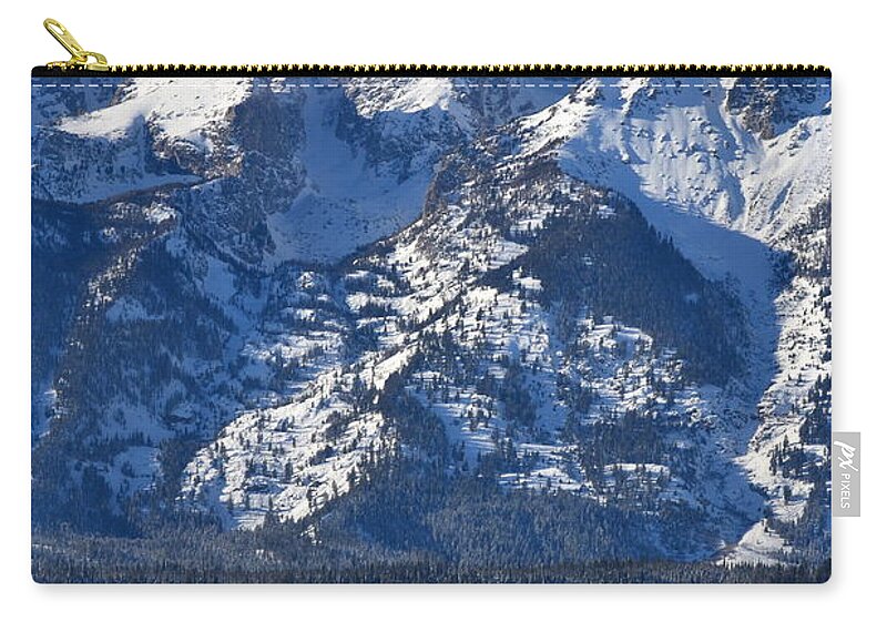 Mountains Zip Pouch featuring the photograph Grand Teton by Dorrene BrownButterfield