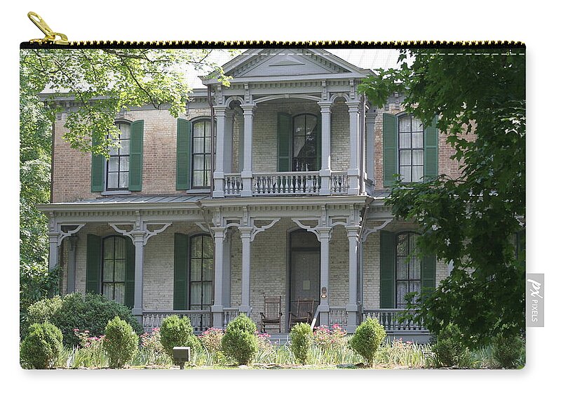 Nashville Zip Pouch featuring the photograph Grassmere Historic Home by Valerie Collins