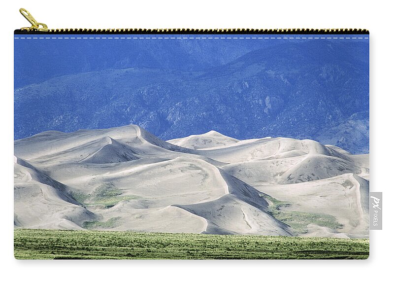 Great Sand Dunes National Park Zip Pouch featuring the photograph Great Sand Dunes National Park by James L. Amos