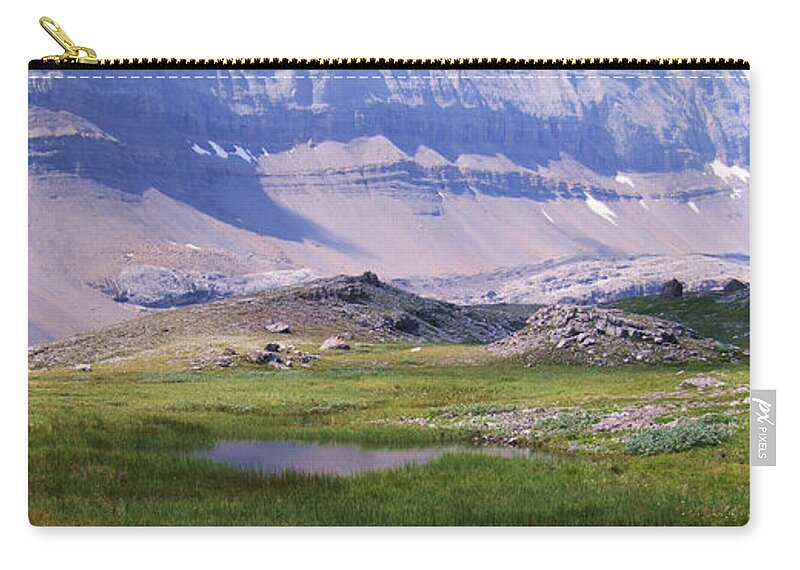 Photo Zip Pouch featuring the photograph Grizzly Meadows by Marianne NANA Betts