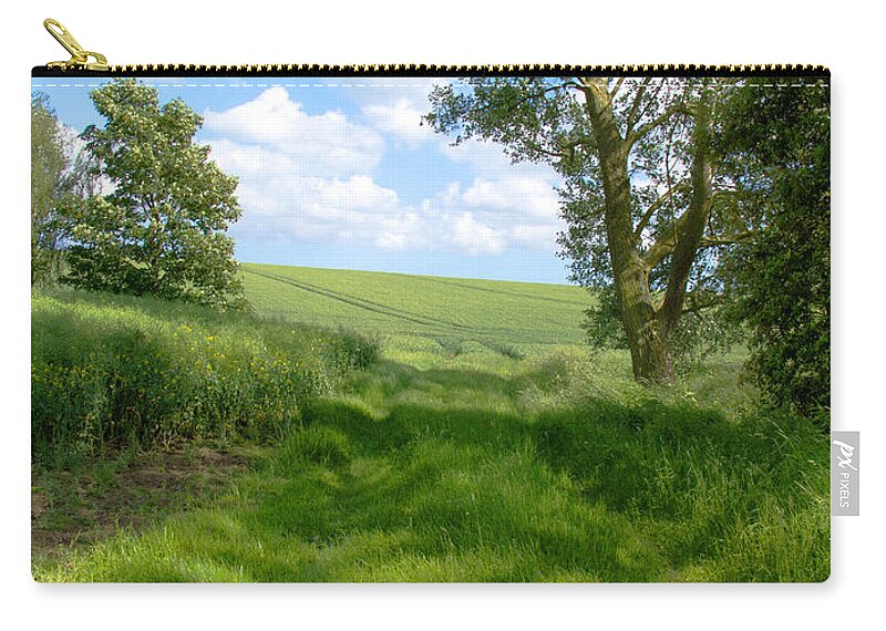 Farm Zip Pouch featuring the photograph Growing Green by Ann Horn