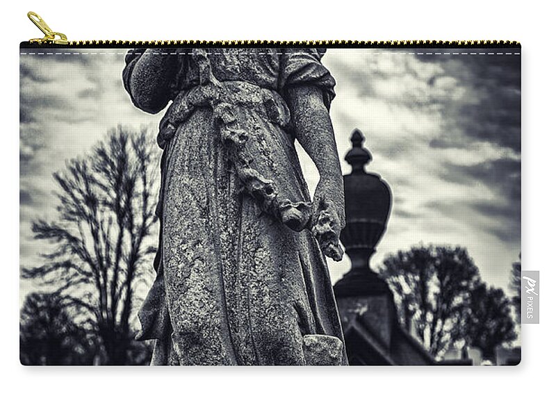 Angel Zip Pouch featuring the photograph Guardian by Rob Dietrich