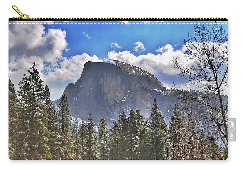 Half Dome Zip Pouch featuring the photograph Half Dome by Spencer Hughes