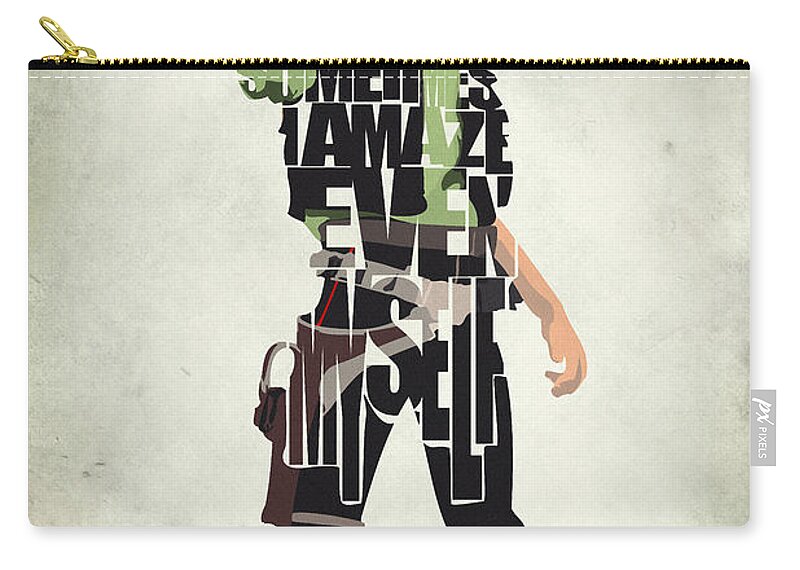 Han Solo Zip Pouch featuring the painting Han Solo Vol 2 - Star Wars by Inspirowl Design