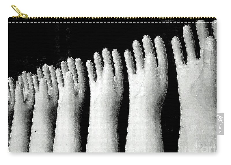 Still Life Zip Pouch featuring the photograph Hands Of Hope by Lyric Lucas