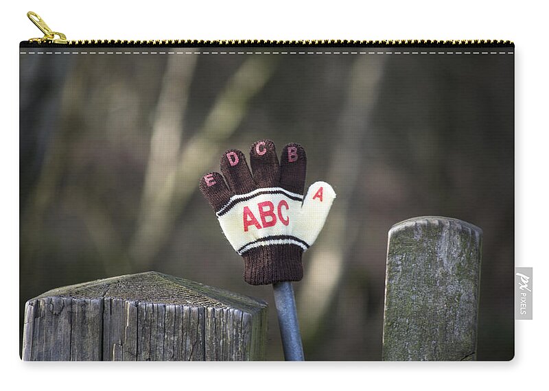 Glove Zip Pouch featuring the photograph Handy by Spikey Mouse Photography