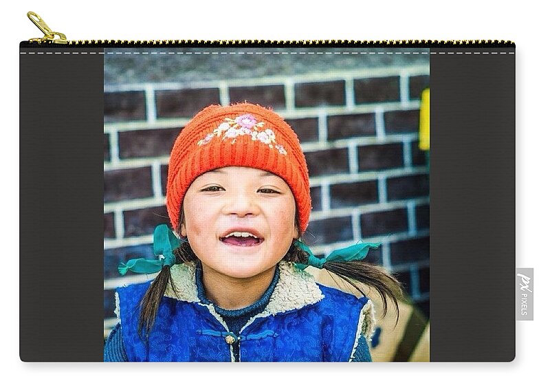 Beautiful Zip Pouch featuring the photograph Happy by Aleck Cartwright