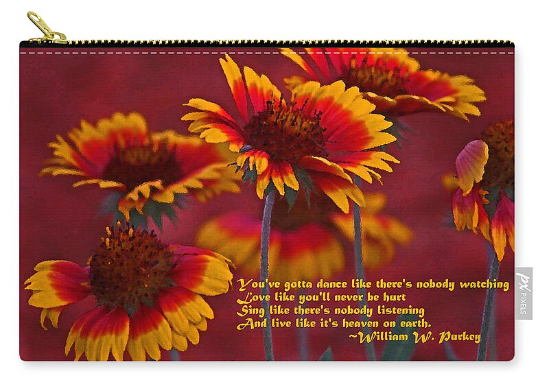 Gaillardia Zip Pouch featuring the photograph Happy Dancer by HH Photography of Florida