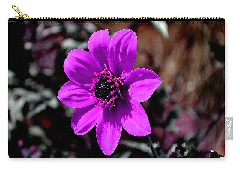 Flower Zip Pouch featuring the photograph Happy Single Juliet by Deena Stoddard