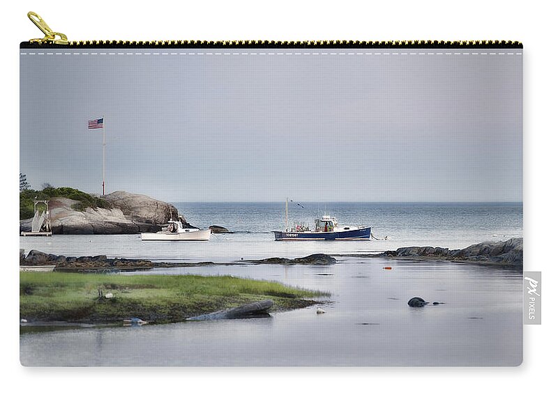 Island Zip Pouch featuring the photograph Harbor de Grace by Richard Bean