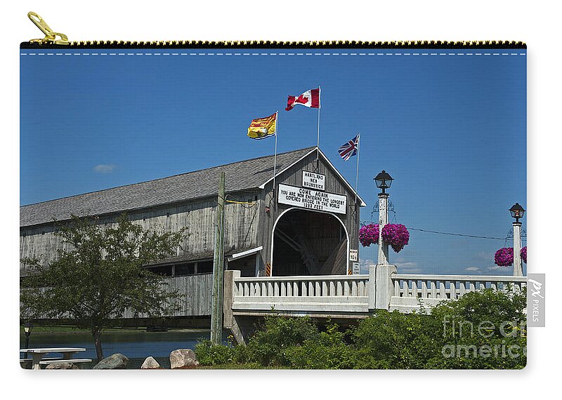 Festblues Zip Pouch featuring the photograph Hartlands Pride... by Nina Stavlund