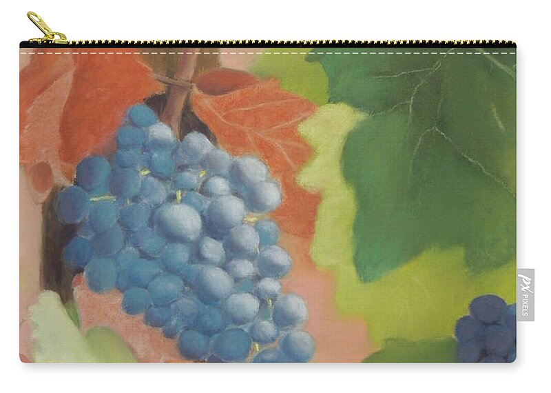 Italy Carry-all Pouch featuring the pastel Harvest Time by Carol Corliss