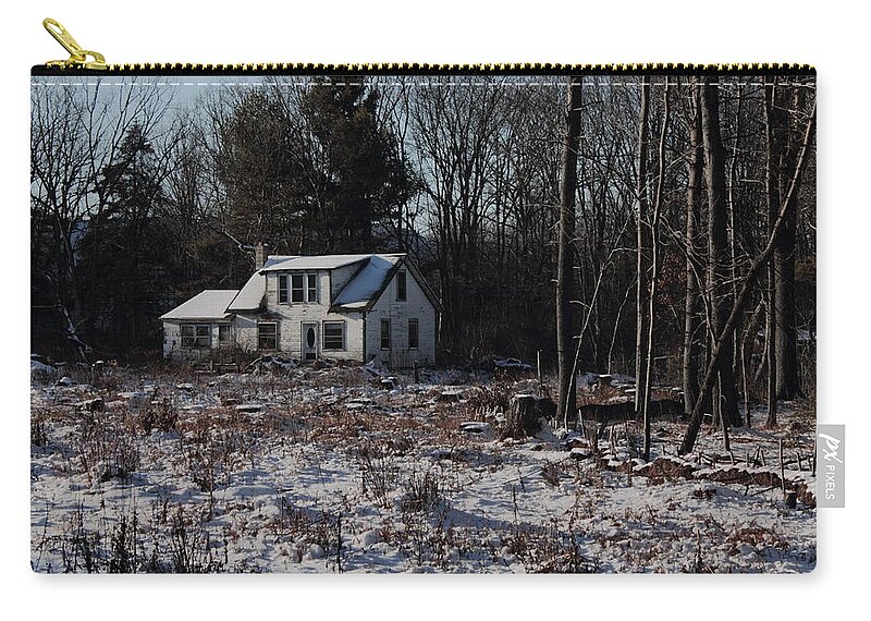 Spooky Zip Pouch featuring the photograph Haunted 2 by Jeff Heimlich