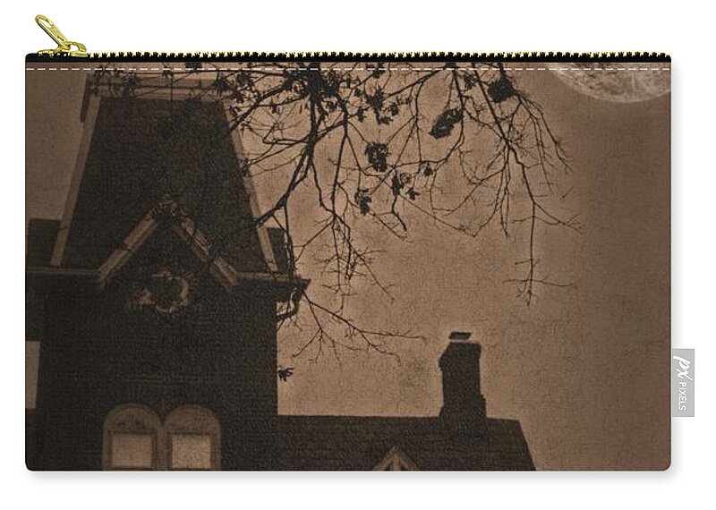 Bethlehem Zip Pouch featuring the photograph Haunted by DJ Florek