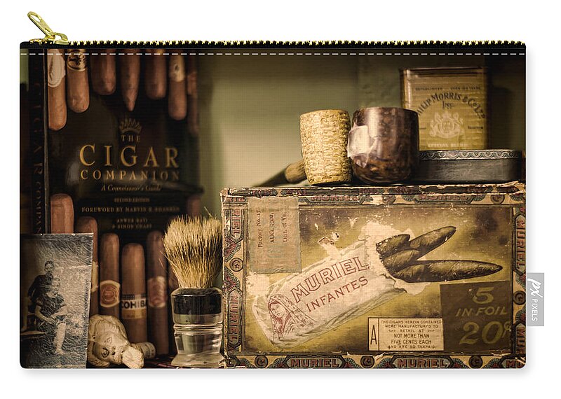 Cigar Zip Pouch featuring the photograph Have a Cigar by Heather Applegate