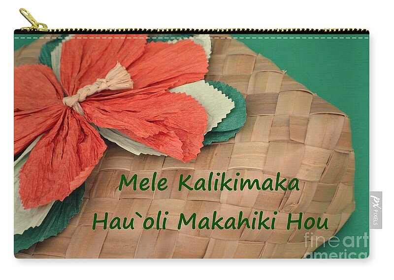 Hawaii Zip Pouch featuring the photograph Hawaii Christmas Gift Box by Mary Deal