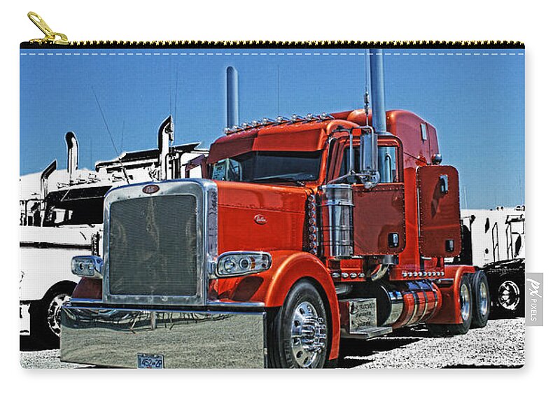 Trucks Zip Pouch featuring the photograph Hdrcatr3080-13 by Randy Harris