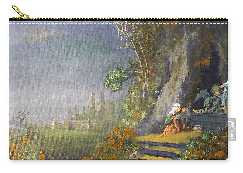 He Is Risen Zip Pouch featuring the painting He Is Risen by Robert Clark