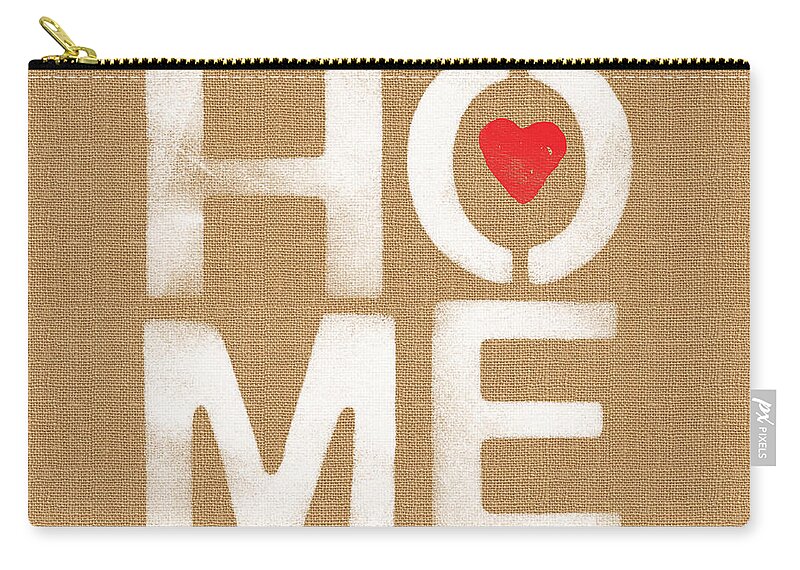 Home Carry-all Pouch featuring the painting Heart and Home by Linda Woods