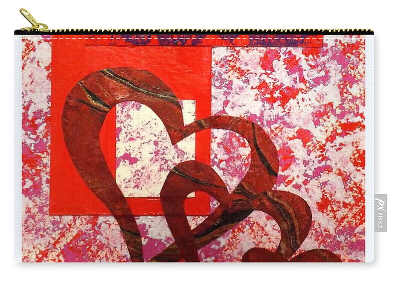 Heartfelt Thanks Carry-all Pouch featuring the painting Heartfelt Thanks by Darren Robinson