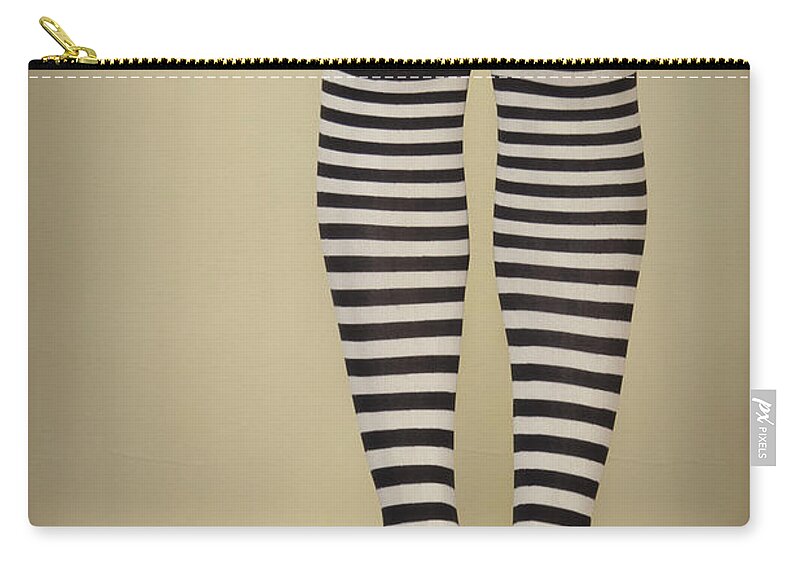 Legs Carry-all Pouch featuring the photograph Hearts n Stripes by Evelina Kremsdorf