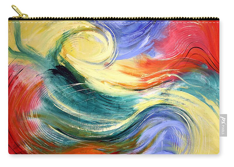 Abstract Zip Pouch featuring the painting Heaven by Anthony Falbo