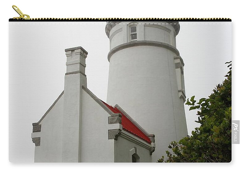Heceta Head Lighthouse Zip Pouch featuring the photograph Heceta Head Light by Christiane Schulze Art And Photography