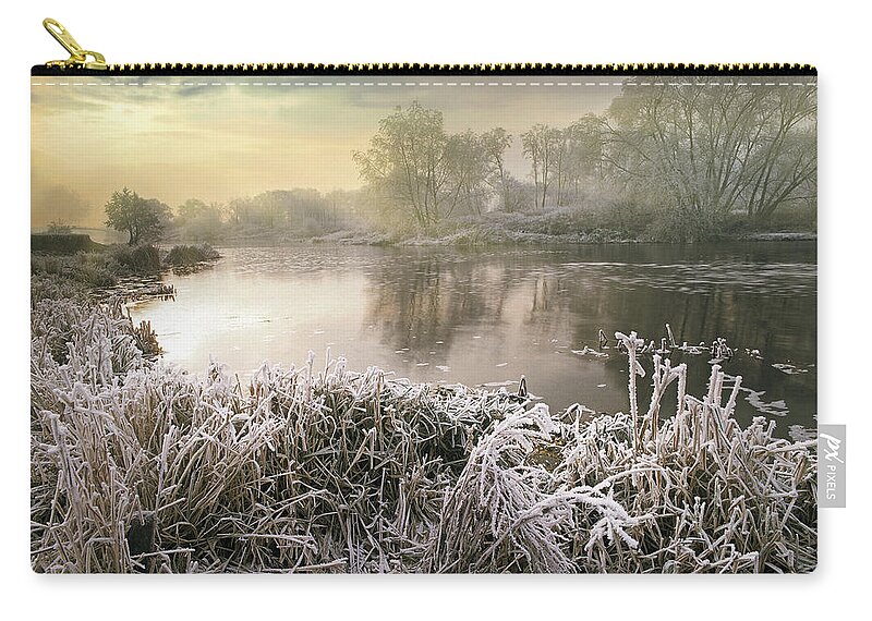 River Zip Pouch featuring the photograph Here Comes the Sun by Edmund Nagele FRPS