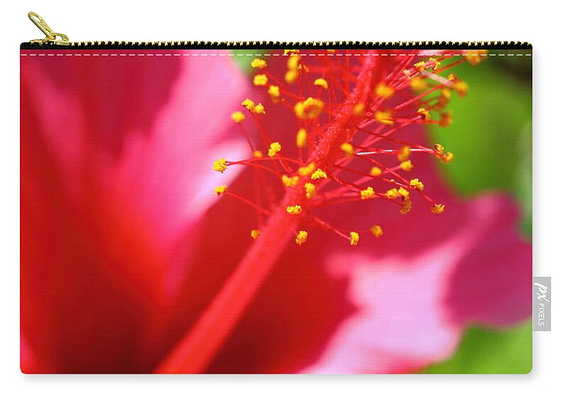 Hibiscus Zip Pouch featuring the photograph Hibiscus by Henrik Lehnerer