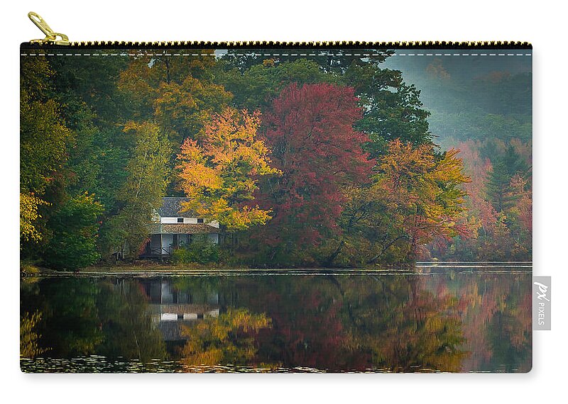 Fall Zip Pouch featuring the photograph Hidden House by David Downs