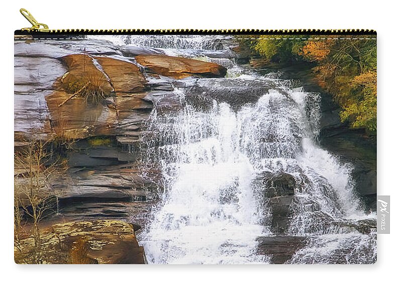 Water Zip Pouch featuring the photograph High Falls by Scott Norris