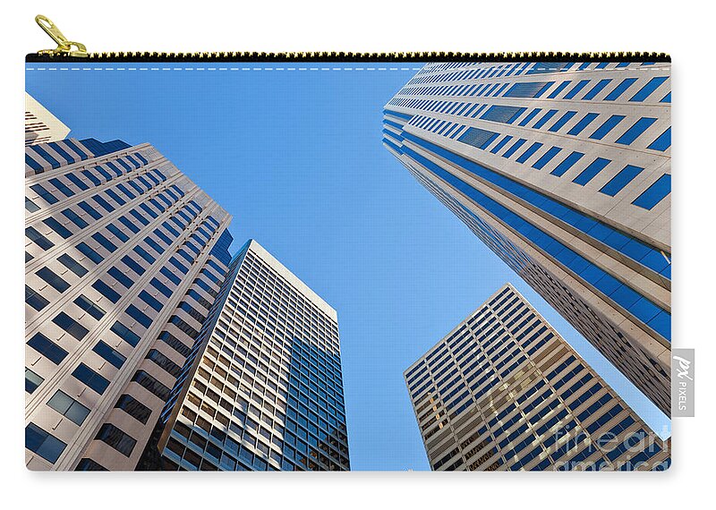 City Zip Pouch featuring the photograph Highrises by Jonathan Nguyen