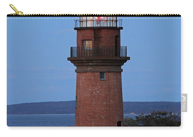 Gay Zip Pouch featuring the photograph Historic Gay Head Light by Juergen Roth