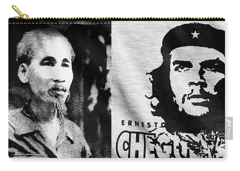 Ho Zip Pouch featuring the photograph Ho Chi Minh and Che Guevara by Rick Piper Photography