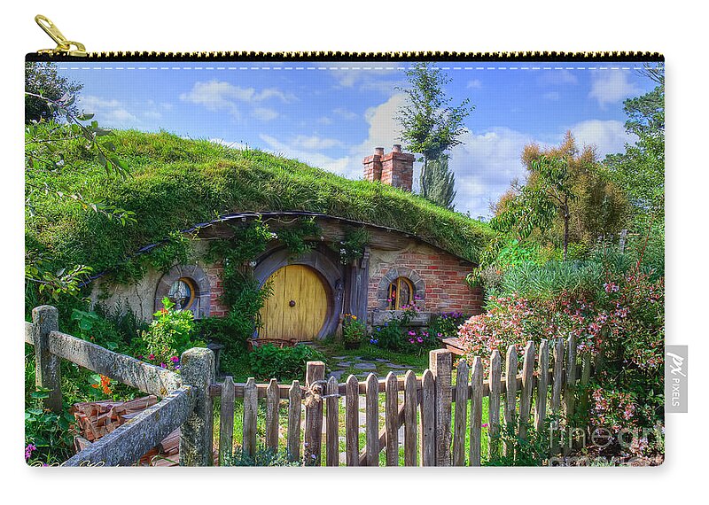 Alexander's Farm Zip Pouch featuring the photograph Hobbit Hole 7a by Sue Karski
