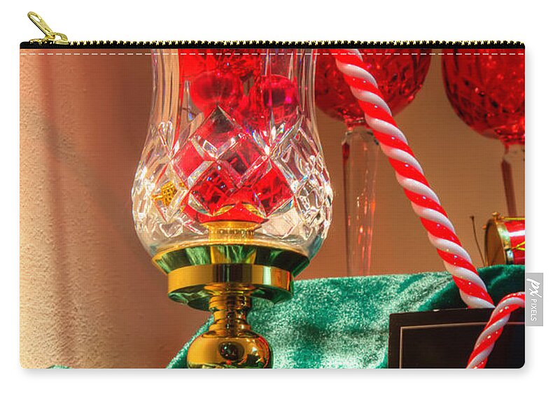 Christmas Carry-all Pouch featuring the photograph Holiday Display by Sue Karski
