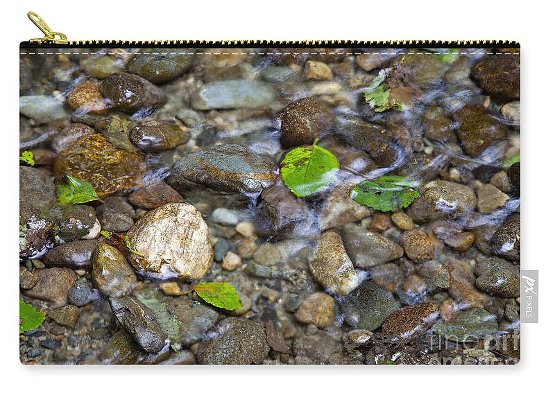 Fern Canyon Zip Pouch featuring the photograph Home Creek by Rick Pisio