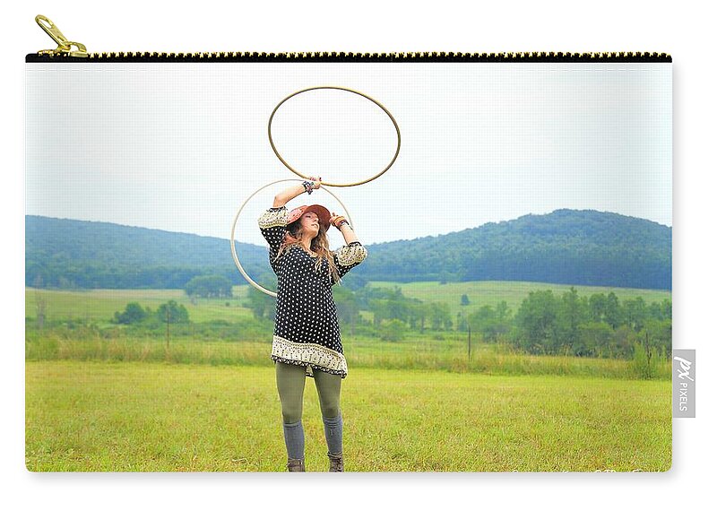 Hooping Rw2k14 Zip Pouch featuring the photograph Hooping RW2K14 by PJQandFriends Photography