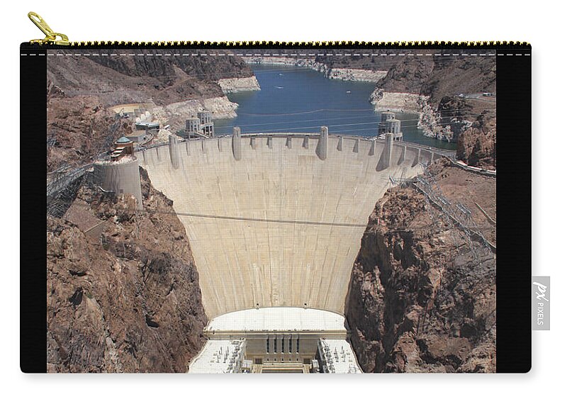 Hoover Dam Carry-all Pouch featuring the photograph Hoover Dam by Mike McGlothlen