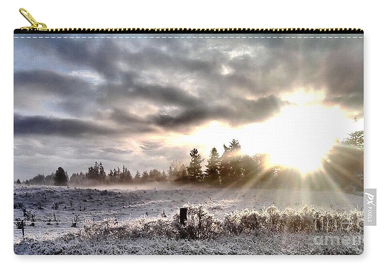 Landscape Zip Pouch featuring the photograph Hope - landscape version by Rory Siegel