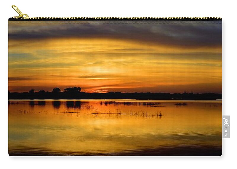 Marsh Zip Pouch featuring the photograph Horizons by Bonfire Photography